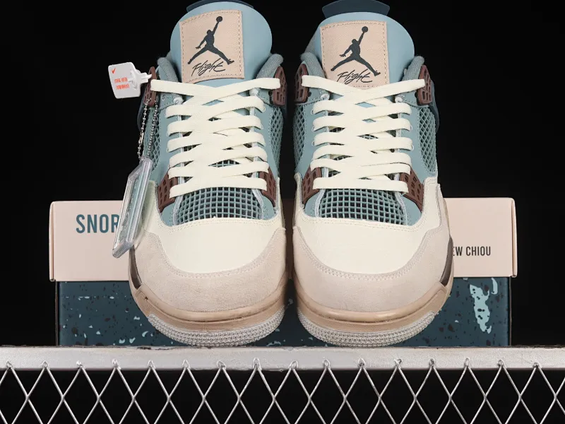 All categories Air Jordan Jordan series basketball shoes Air Jordan 4 KNCW x Air Jordan AJ4 Retro "Red Thunder" AJ4 Joe 4 customized basketball shoes